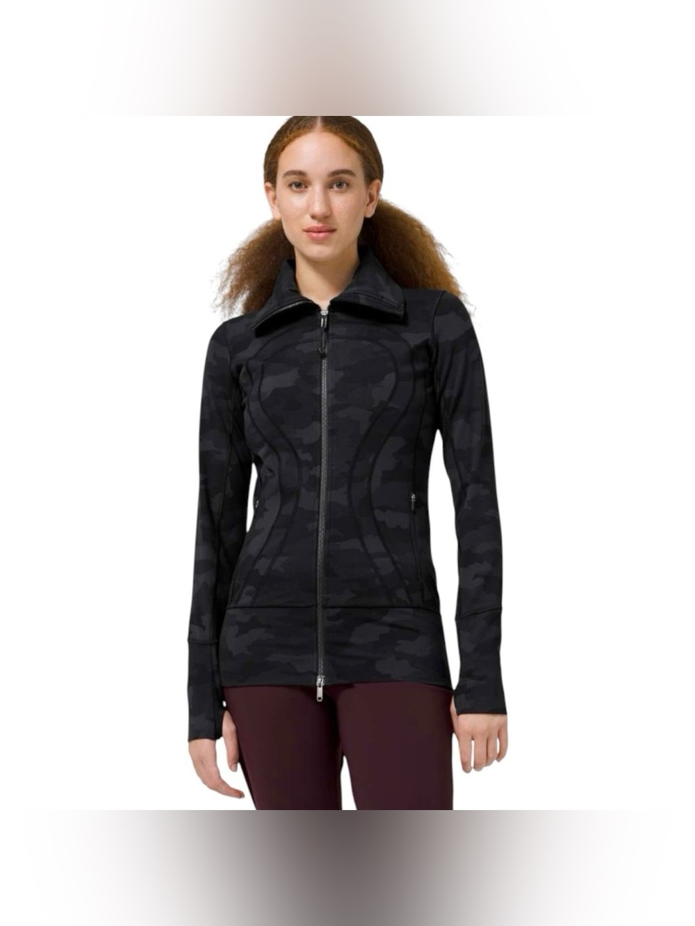 Lululemon In Stride Jacket Heritage 365 Camo Deep Coal